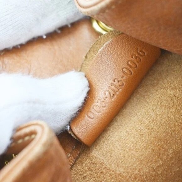 GUCCI Logo Bamboo 2way One Shoulder Body Hand Bag Brown Gold Italy 61EG228 - Picture 13 of 16